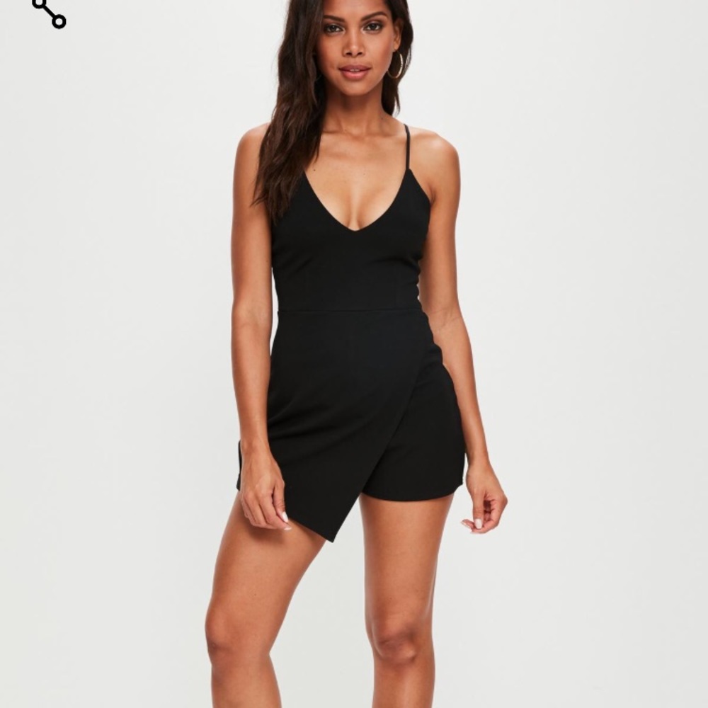 Missguided black romper NWT